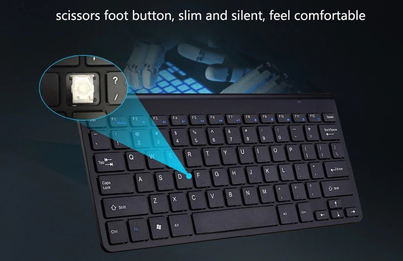 2.4 GHz Wireless Mini Keyboard And Optical Mouse Set - Deskology