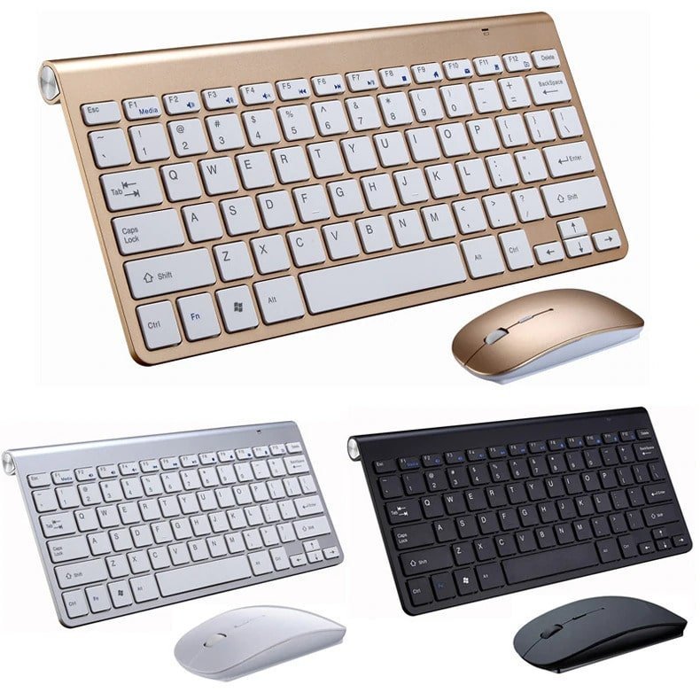 2.4 GHz Wireless Mini Keyboard And Optical Mouse Set - Deskology