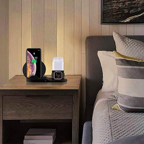 3 - IN - 1 WIRELESS CHARGER FOR IPHONE, AIRPODS AND IWATCH (FLAT) - Deskology