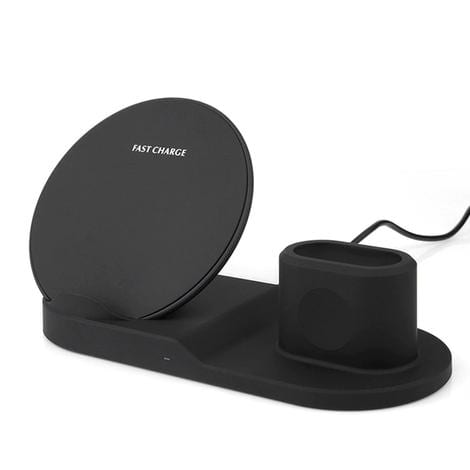 3 - IN - 1 WIRELESS CHARGER FOR IPHONE, AIRPODS AND IWATCH (FLAT) - Deskology