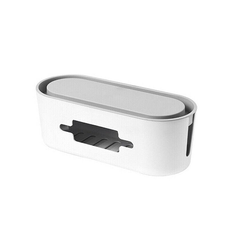 Cable Power Management Storage Box Socket Wire Tidy Organiser Hide Case - Deskology