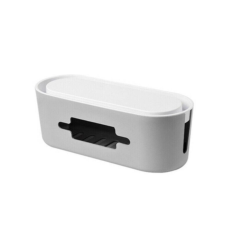 Cable Power Management Storage Box Socket Wire Tidy Organiser Hide Case - Deskology