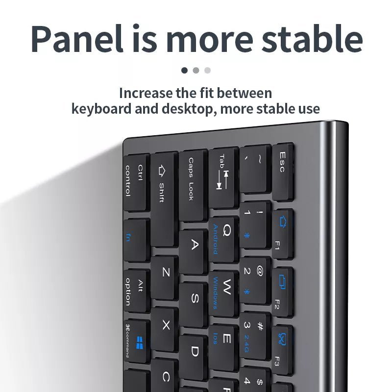 High quality 2.4G Bluetooth wireless rechargeable mouse keyboard combos - Deskology