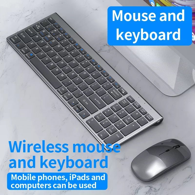 High quality 2.4G Bluetooth wireless rechargeable mouse keyboard combos - Deskology