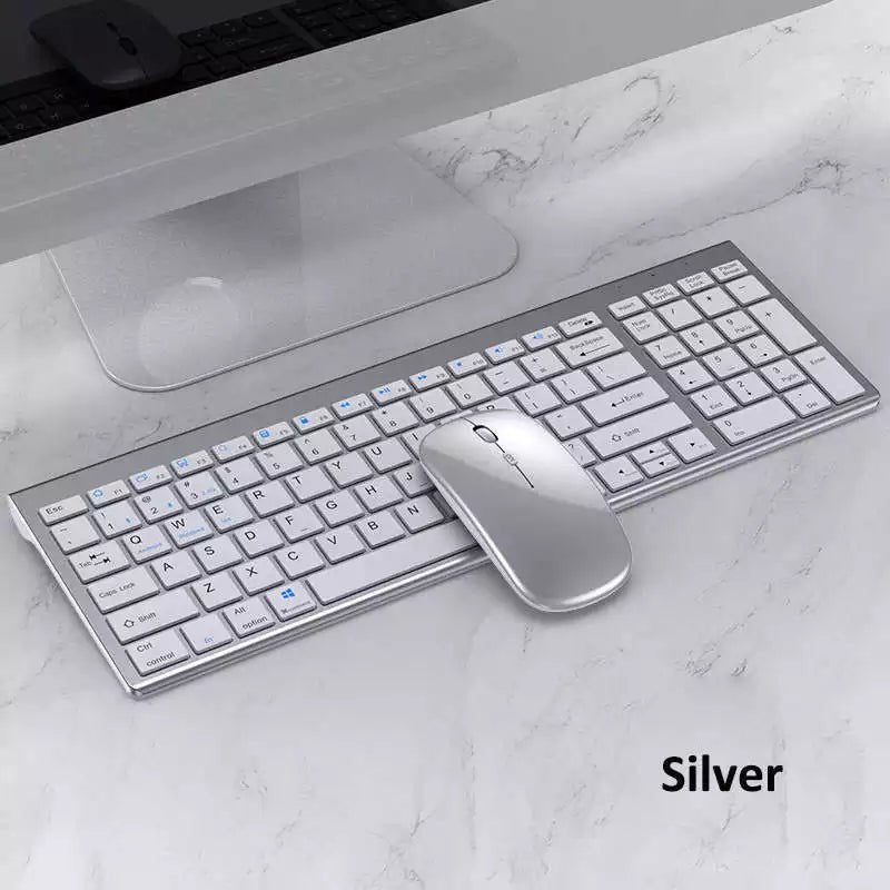 High quality 2.4G Bluetooth wireless rechargeable mouse keyboard combos - Deskology