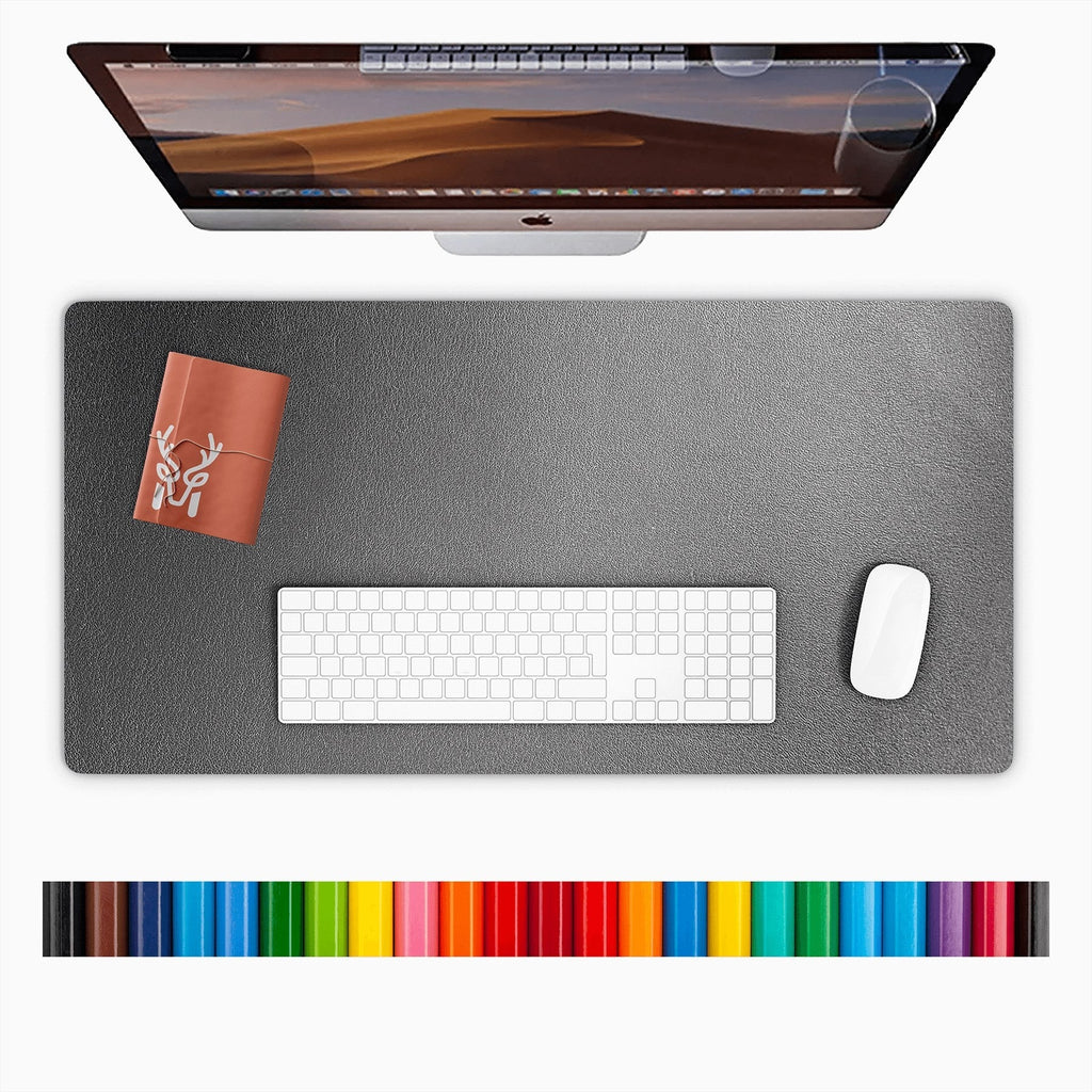 Lindos - Vegan Leather Waterproof Large Desk Mat - Deskology