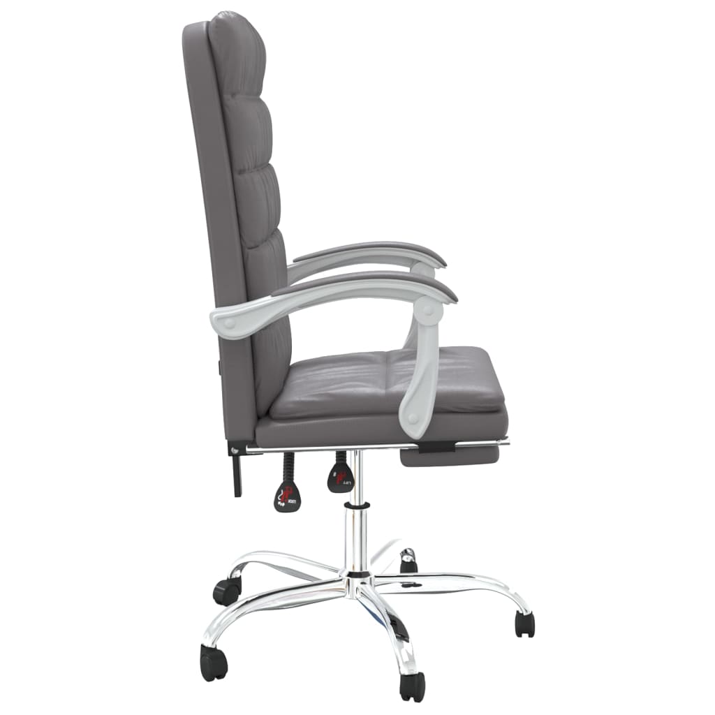 vidaXL Ergonomic Office Chair Reclining Office Executive Chair Faux Leather - Deskology
